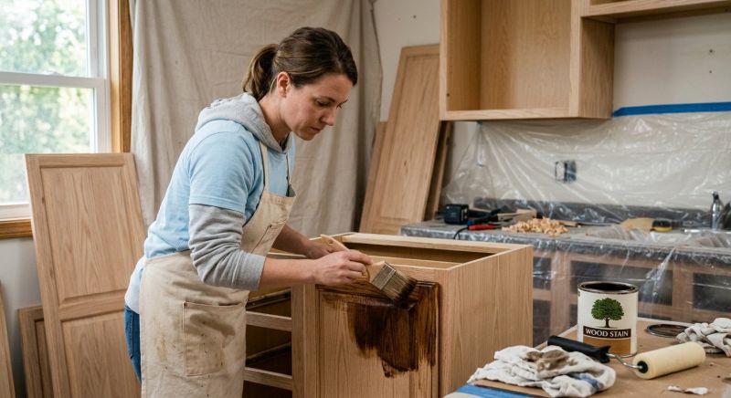 Kitchen Cabinet Staining in Kokomo, IN